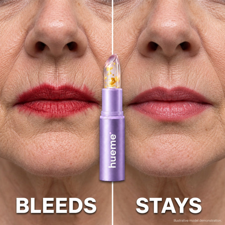 Ordinary lipstick vs hueme