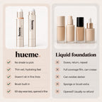 Hueme vs liquid foundation